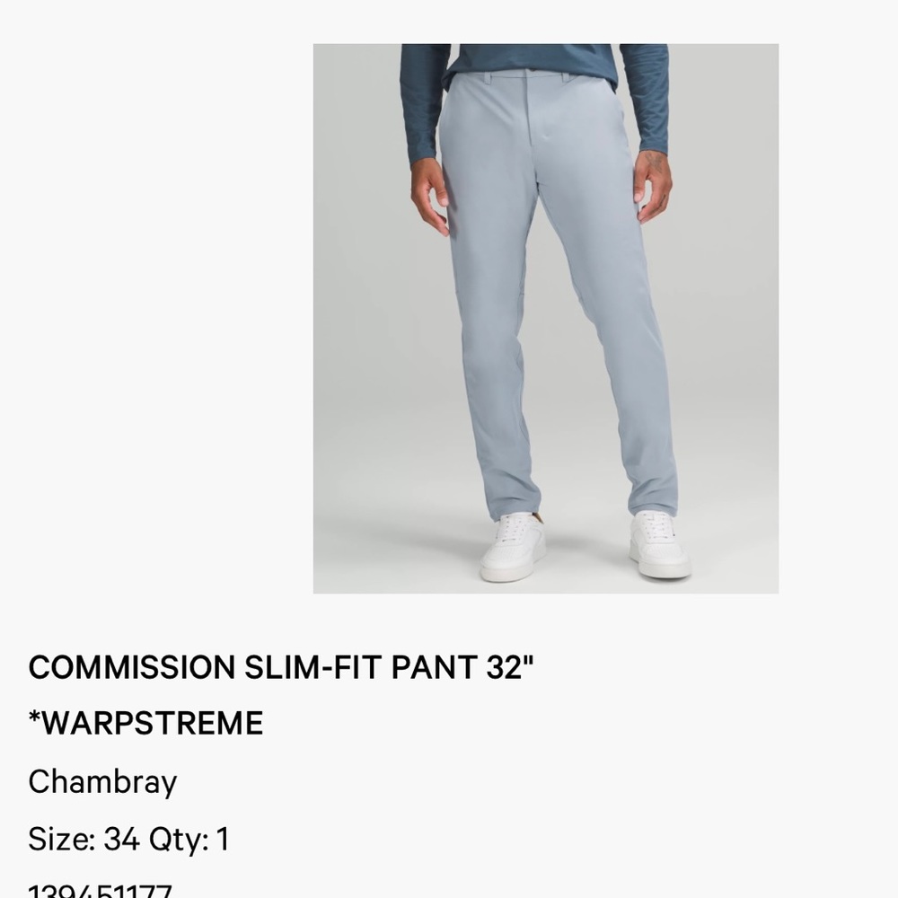 LL Commission pant 34x32